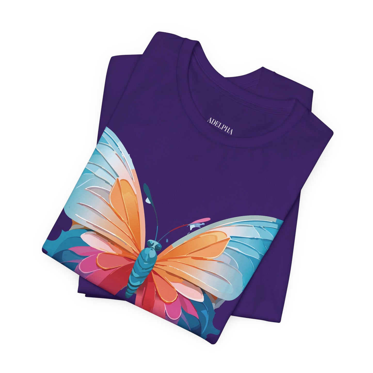 T-shirt en coton naturel avec papillon