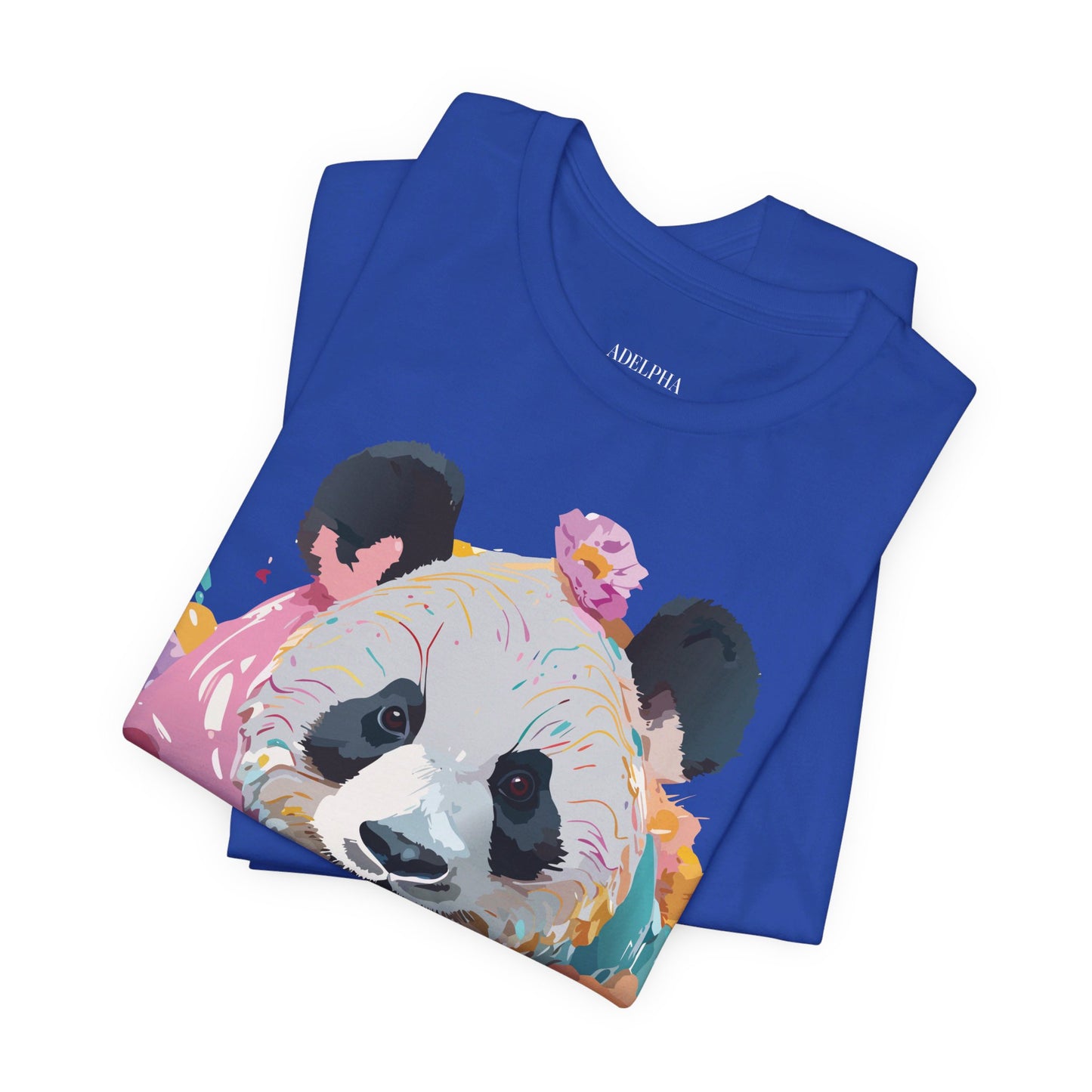 T-shirt en coton naturel avec panda