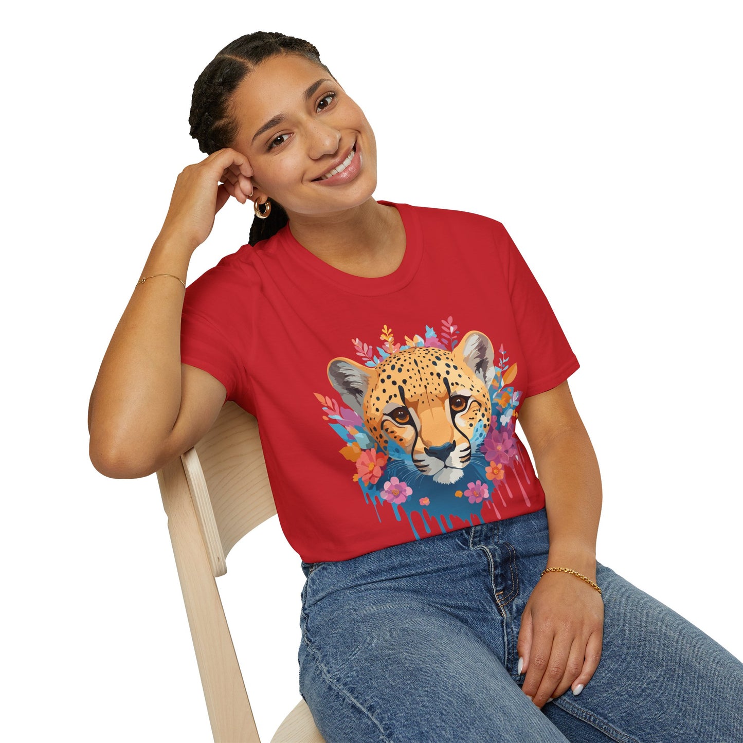 Cheetah Shirt, Shirt with Cheetah, Cheetah Tee, Shirt with Animals