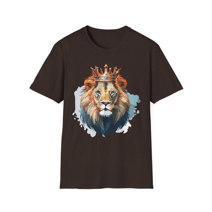 Lion Shirt Unisex Animal Tee Gildan Softstyle 64000 100 Percent Ring Spun Cotton