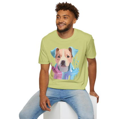 Dog Shirt Unisex Animal Tee Softstyle Gildan 64000 Cotton Tee