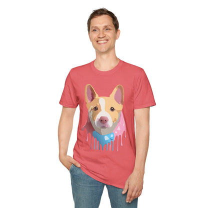 Dog Shirt Unisex Animal Print Tee Cotton T Shirt For Pet Lovers