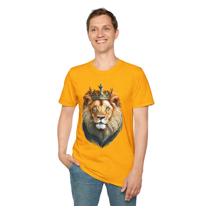 Lion Shirt Unisex Softstyle Tee Gildan 64000 100 Percent Ring Spun Cotton
