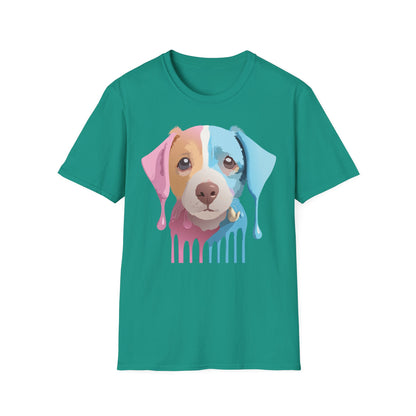 Unisex Dog Shirt Animal Tee Gildan Softstyle 64000 Cotton Tee