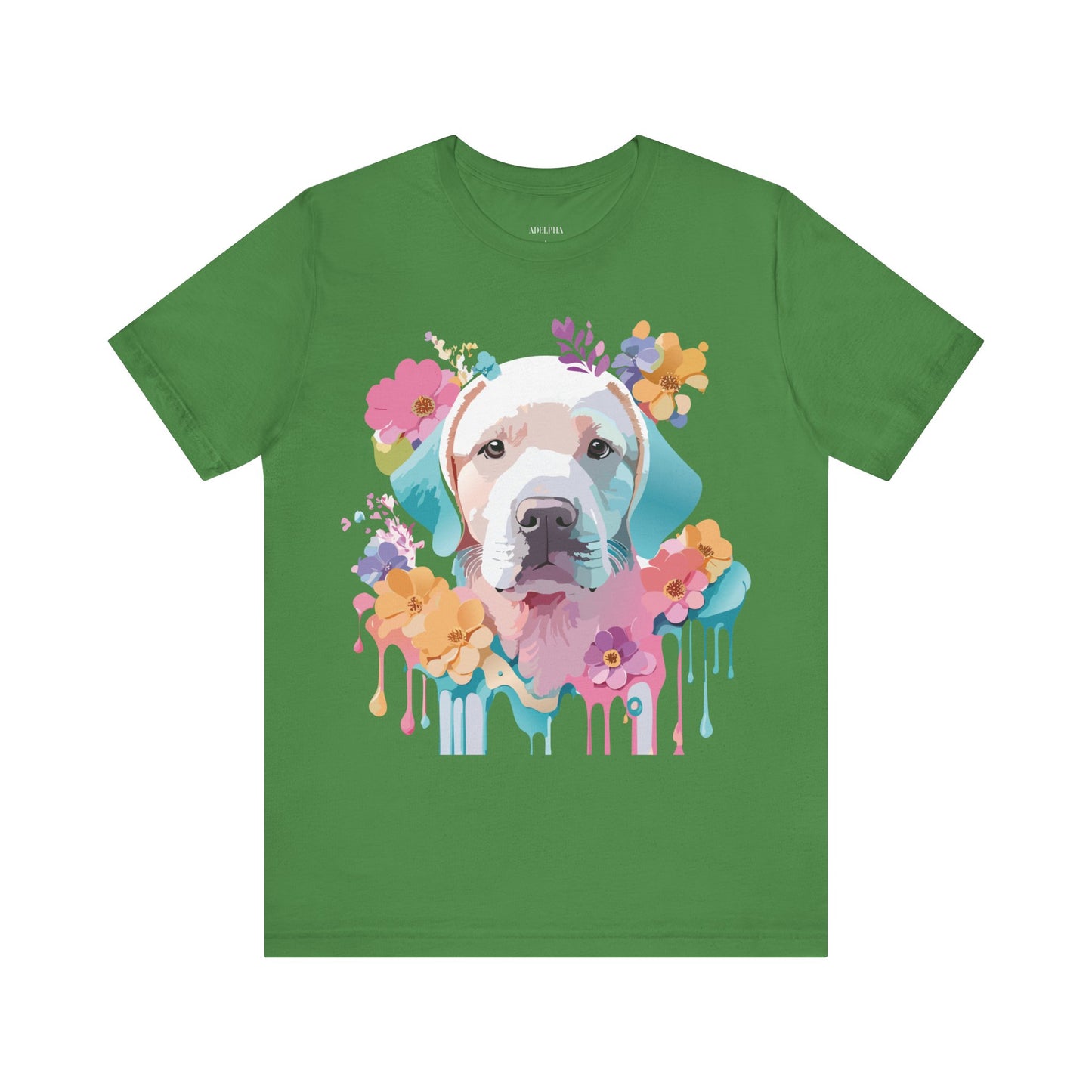 T-Shirt aus natürlicher Baumwolle mit Hund