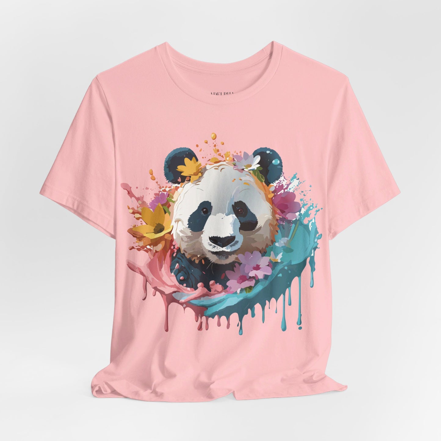 T-shirt en coton naturel avec panda