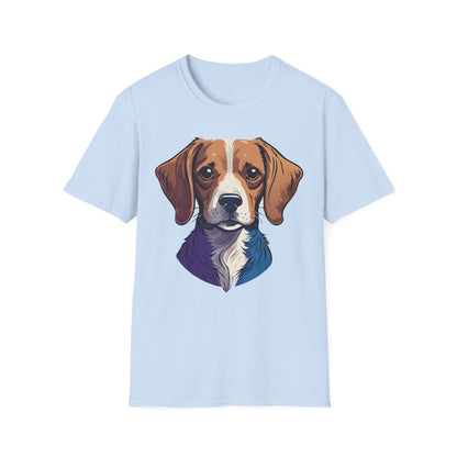 Dog Shirt Unisex Animal Print Tee Softstyle 100 Percent Cotton Gildan 64000