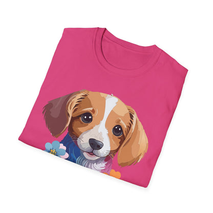Unisex Dog Shirt Animal Graphic Tee Soft Cotton Gildan 64000