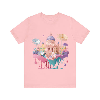 Natural Cotton Tee Shirt - Beautiful Places Collection - Madrid Printify