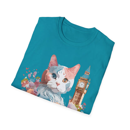 Cat Shirt Unisex Tee Softstyle 64000 Gildan Ring Spun Cotton