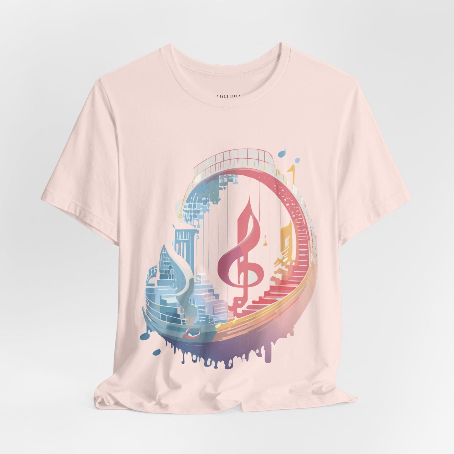 T-Shirt aus natürlicher Baumwolle – Musikkollektion