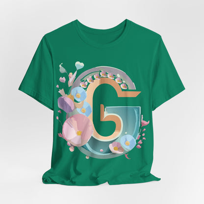 Natural Cotton Tee Shirt - Letters Collection - G Printify