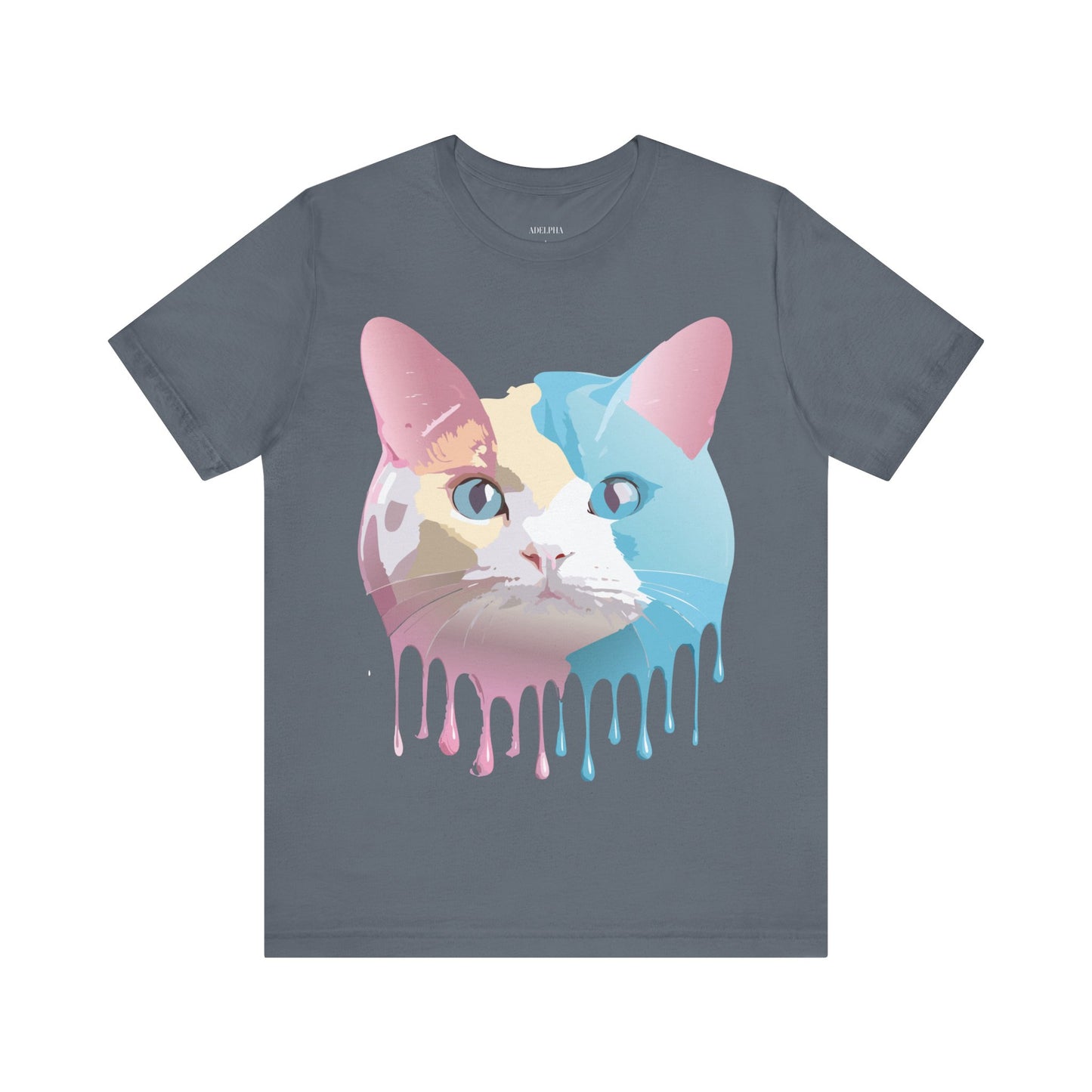 T-shirt en coton naturel avec chat