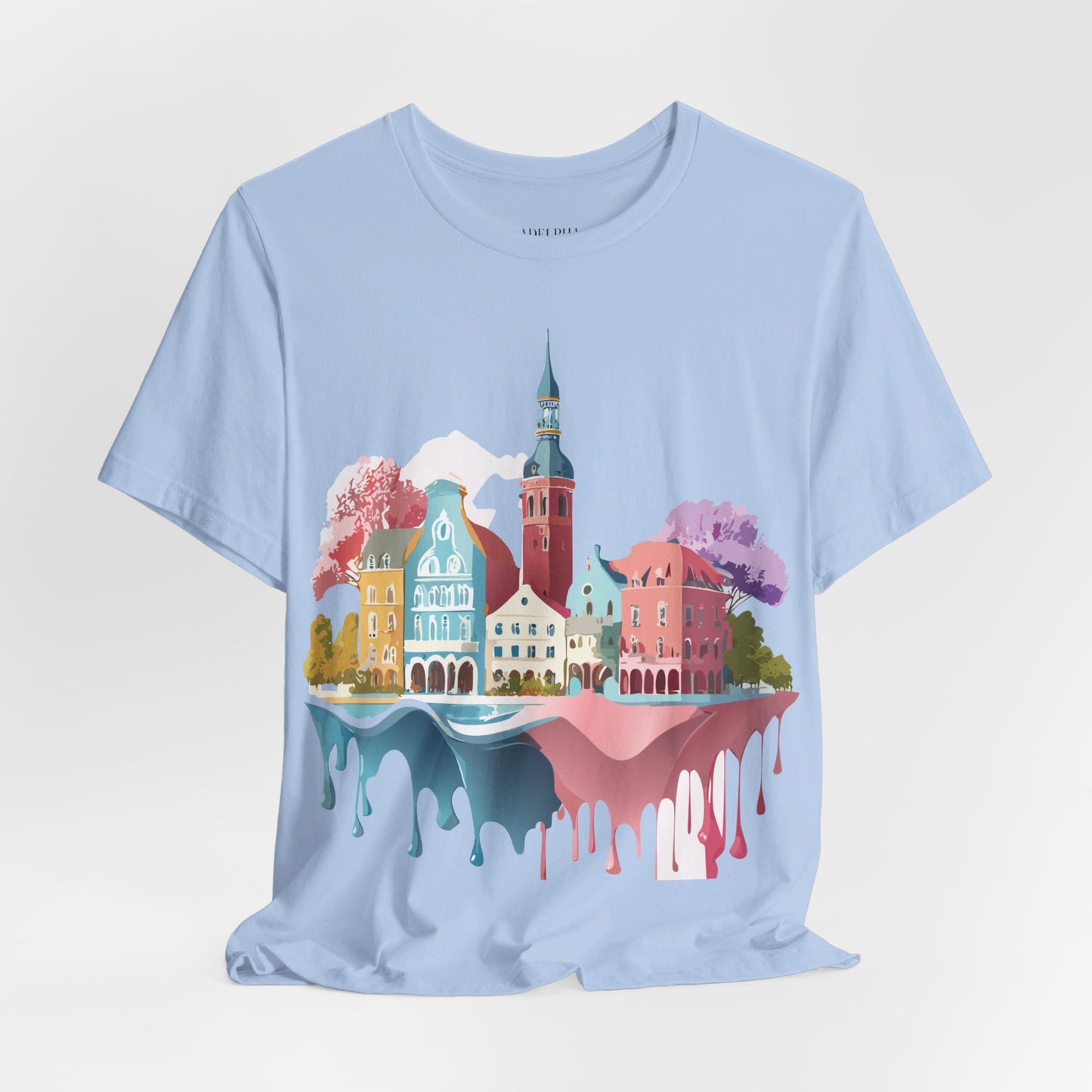 Natural Cotton Tee Shirt - Beautiful Places Collection - Warnemünde and Rostock - Germany