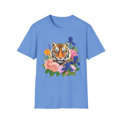 Tiger Shirt Unisex Animal Tee Gildan Softstyle 64000 100 Percent Cotton