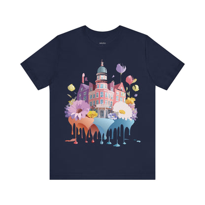 Natural Cotton Tee Shirt - Beautiful Places Collection - Amsterdam Printify