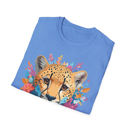 Cheetah Print Shirt Unisex Softstyle Tee Gildan 64000 Premium Comfort