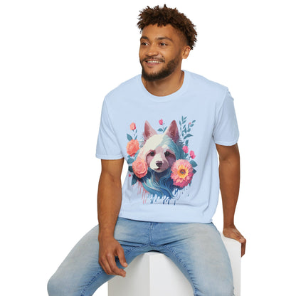 Dog Shirt Unisex Softstyle Cotton Tee Gildan 64000 With Animal Designs