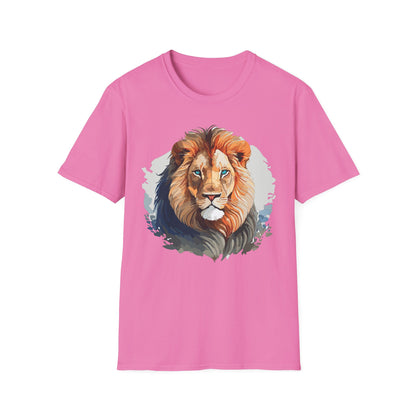 Lion Shirt Unisex Animal Tee Gildan Softstyle 64000 100 Percent Ring Spun Cotton