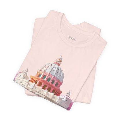 Natural Cotton Tee Shirt - Beautiful Places Collection - Rome Printify