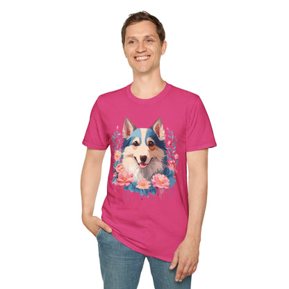 Dog Shirt Unisex Animal Tee Softstyle Cotton Lightweight Breathable