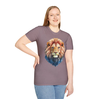 Lion Shirt Unisex Animal Tee Ring Spun Cotton Softstyle Tee Gildan