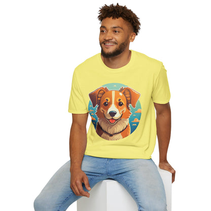 Dog Shirt Unisex Animal Tee One Hundred Percent Cotton Softstyle Gildan 64000