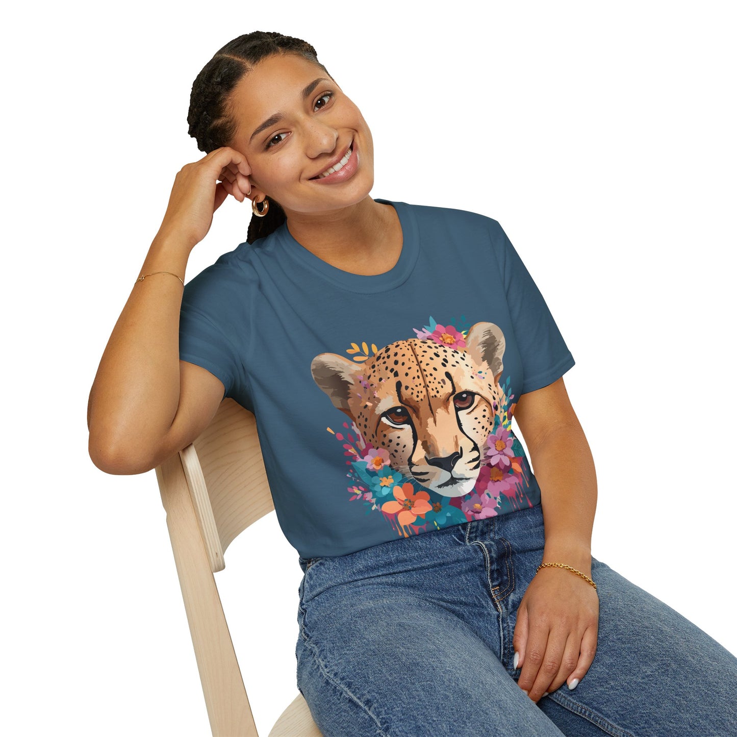 Cheetah Shirt, Shirt with Cheetah, Cheetah Tee, Shirt with Animals