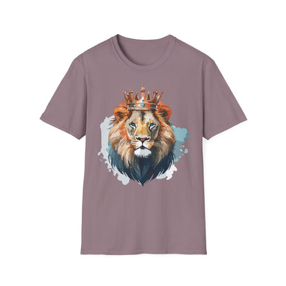 Lion Shirt Unisex Animal Tee Gildan Softstyle 64000 100 Percent Ring Spun Cotton