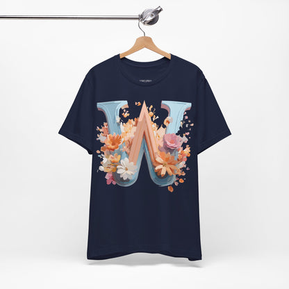 Natural Cotton Tee Shirt - Letters Collection - W Printify
