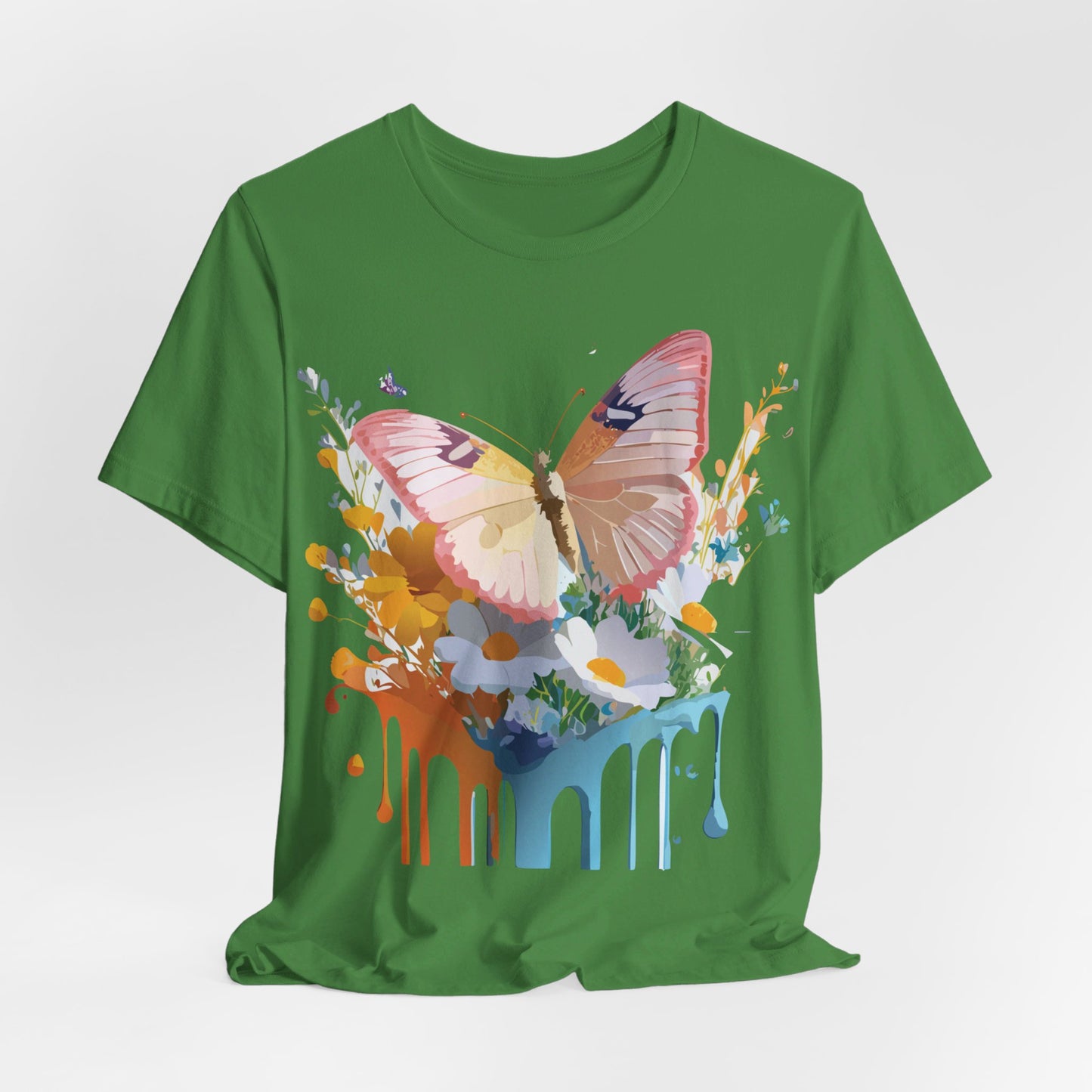 T-shirt en coton naturel avec papillon