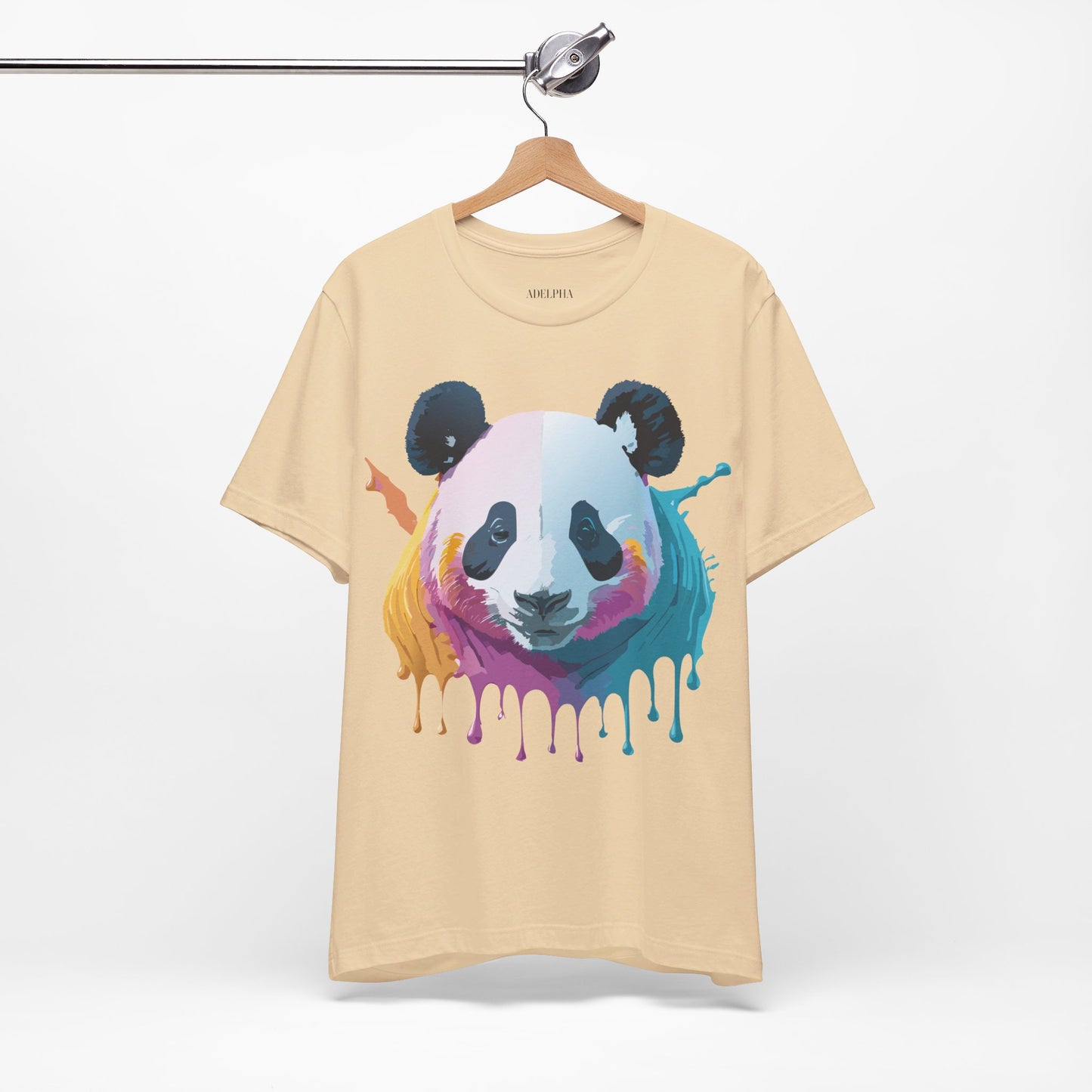 T-shirt en coton naturel avec panda