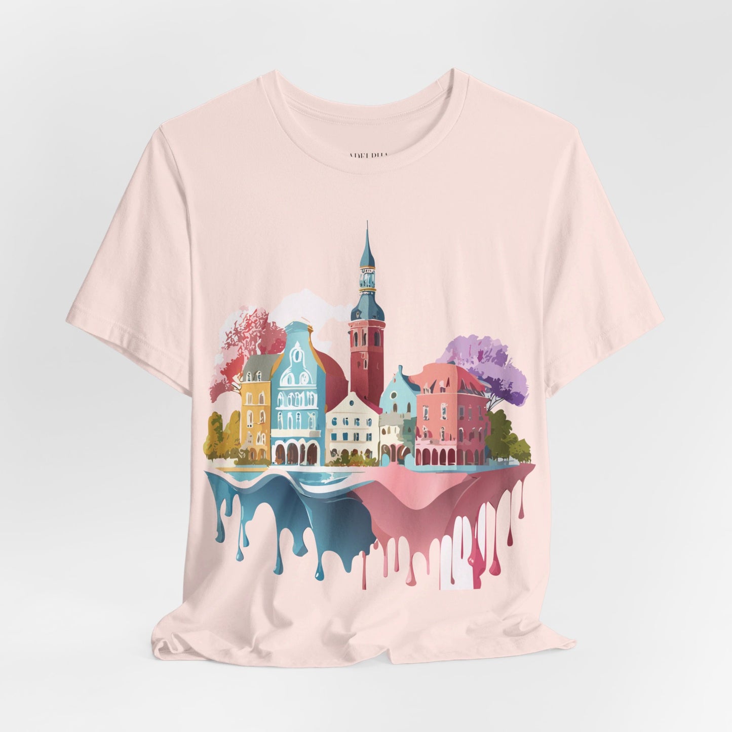 Natural Cotton Tee Shirt - Beautiful Places Collection - Warnemünde and Rostock - Germany