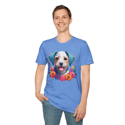 Dog Shirt Unisex Animal Short Sleeve Tee Gildan Softstyle 64000 Cotton Tee
