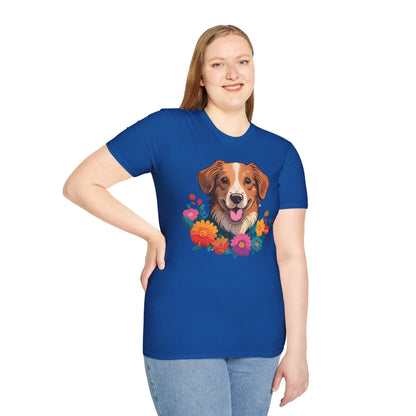 Dog Shirt Unisex Animal Tee Short Sleeve Gildan Softstyle 64000 Cotton Tee
