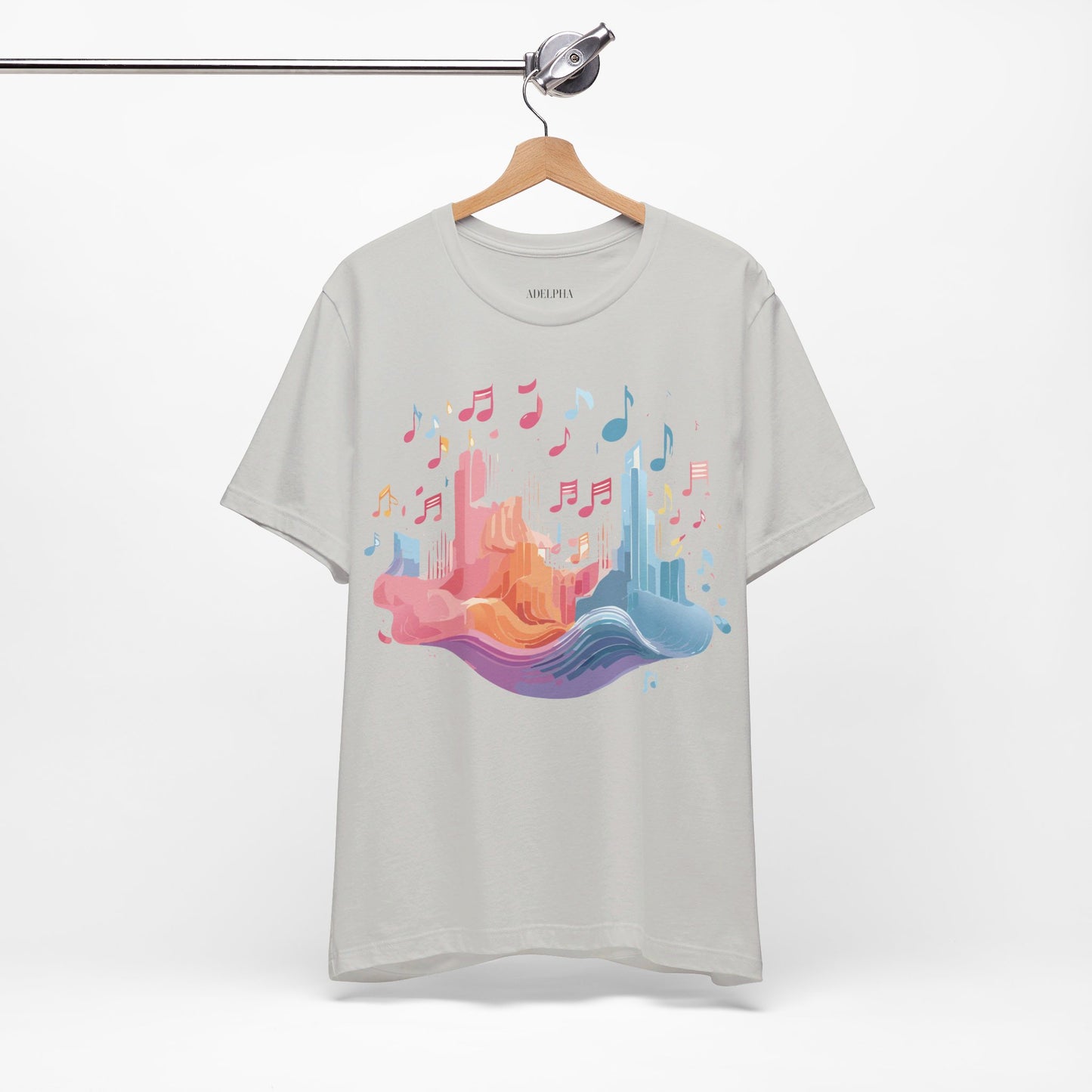 T-Shirt aus natürlicher Baumwolle – Musikkollektion