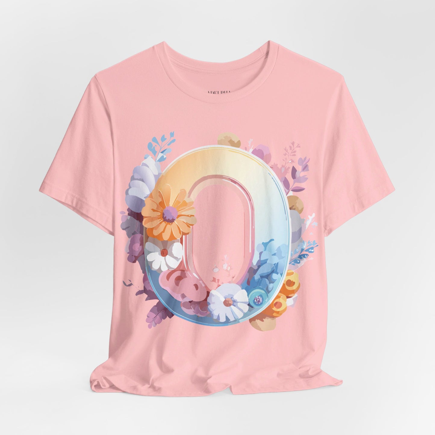 Natural Cotton Tee Shirt - Letters Collection - O