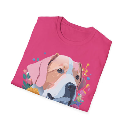 Dog Shirt Unisex Softstyle Cotton Tee 64000 Graphic Animal Print
