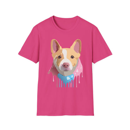 Dog Shirt Unisex Animal Print Tee Cotton T Shirt For Pet Lovers