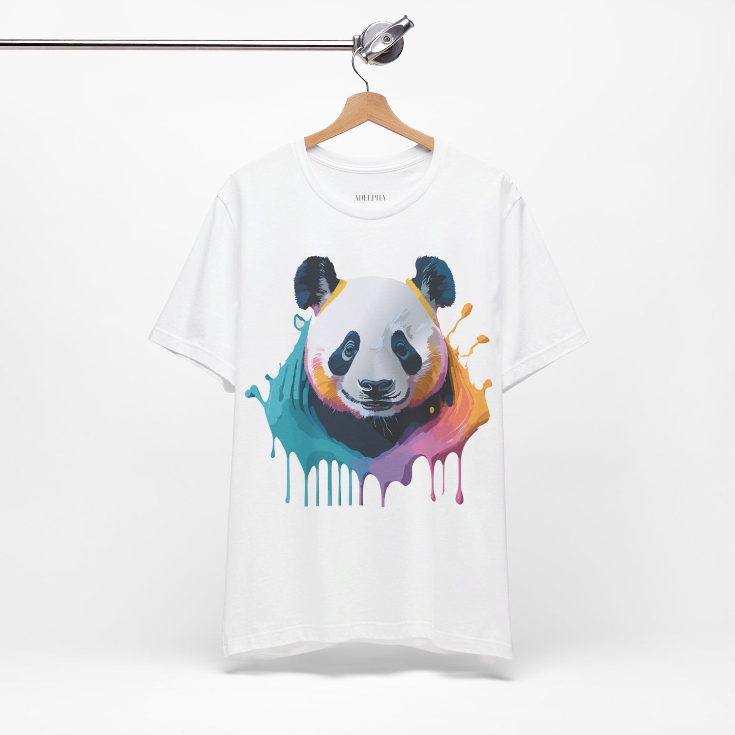 T-Shirt aus natürlicher Baumwolle mit Panda