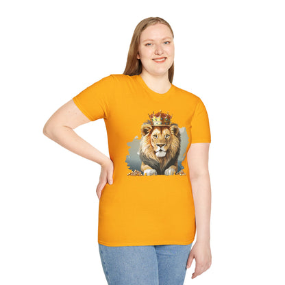 Lion Shirt Unisex Animal Tee Gildan Softstyle 64000 Comfort Fit