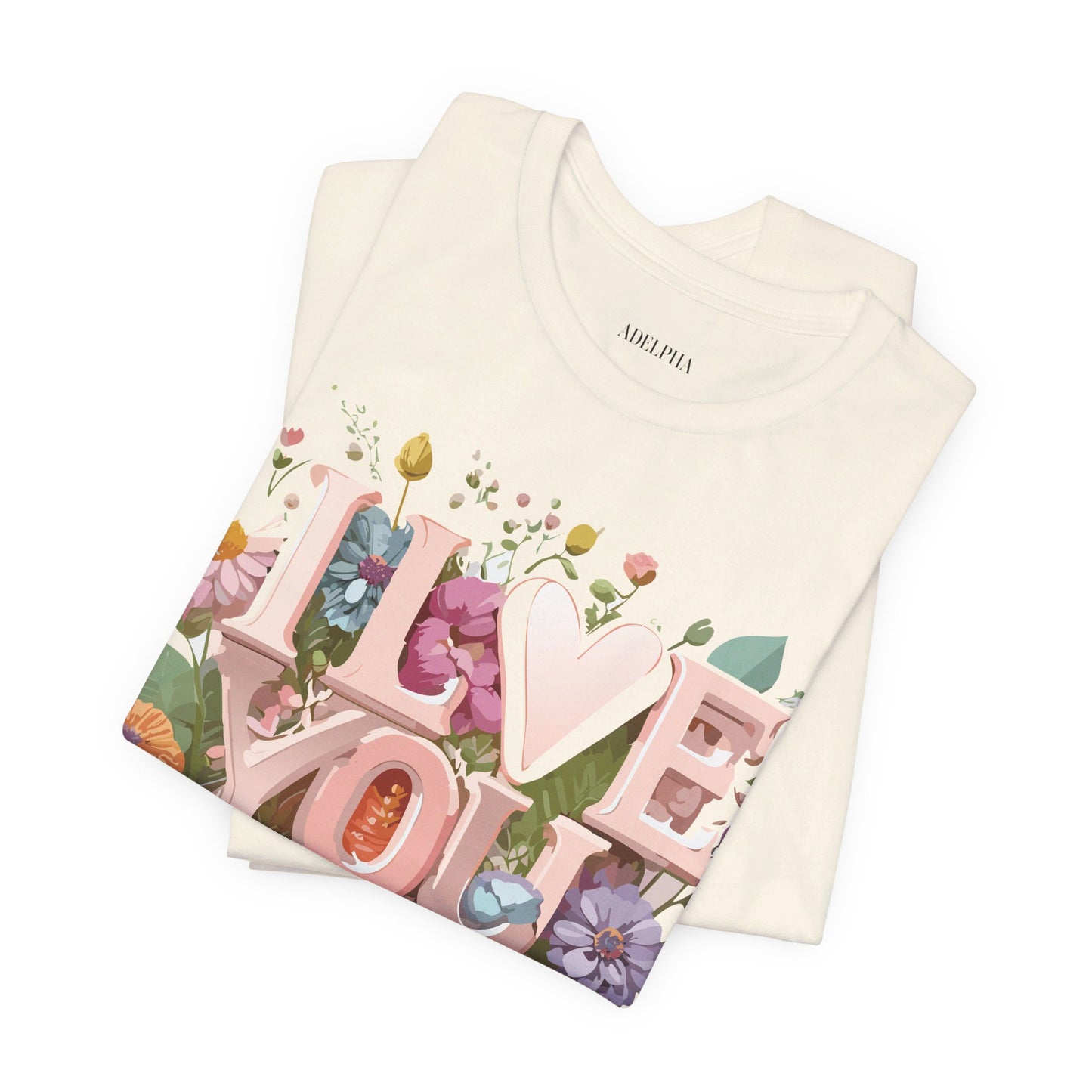 Natural Cotton Tee Shirt - Love story Collection