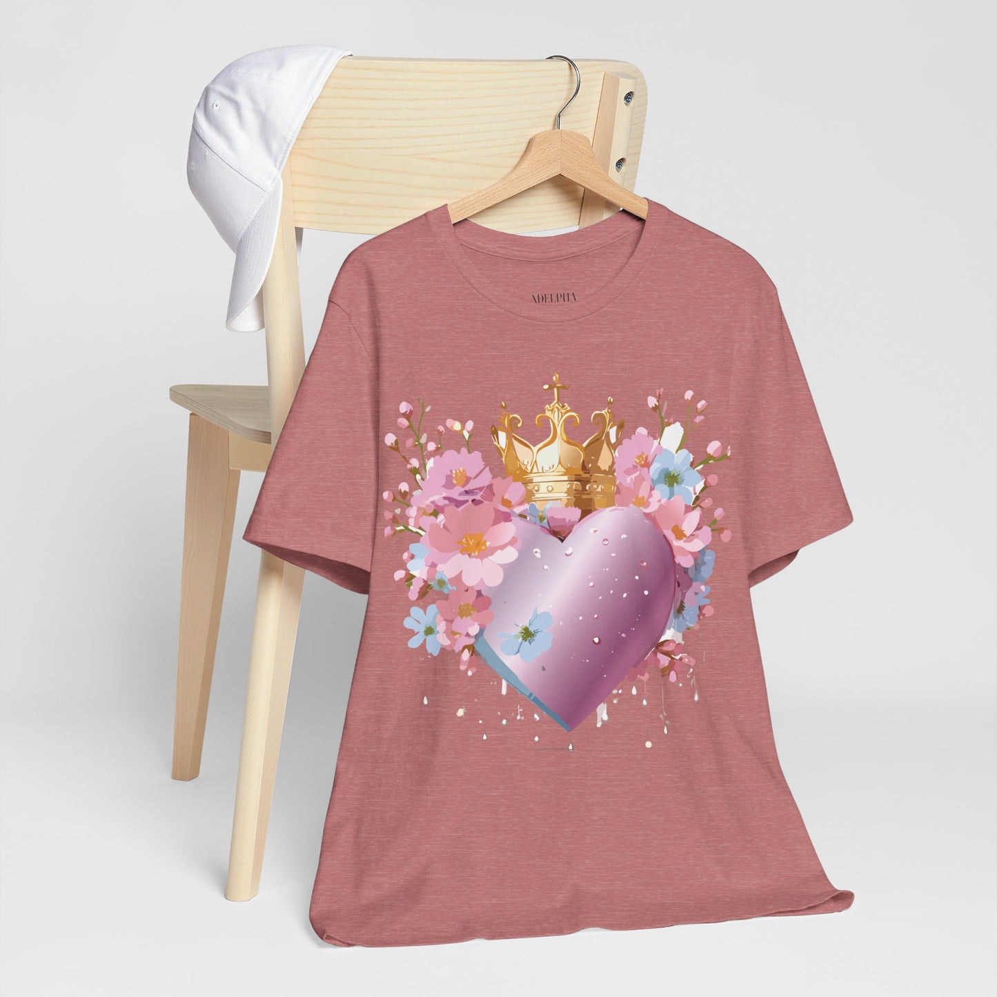 T-Shirt aus natürlicher Baumwolle – Love Story-Kollektion