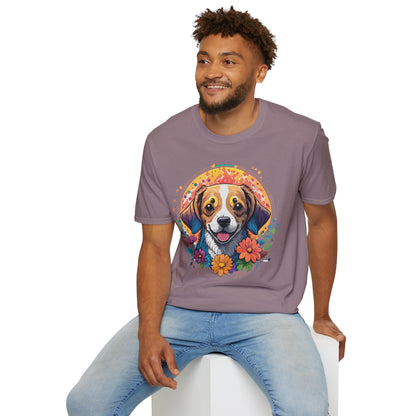 Dog Shirt Unisex Animal Tee Gildan 64000 Softstyle Ring Spun Cotton