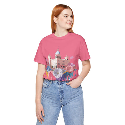 Natural Cotton Tee Shirt - Beautiful Places Collection - Madrid Printify