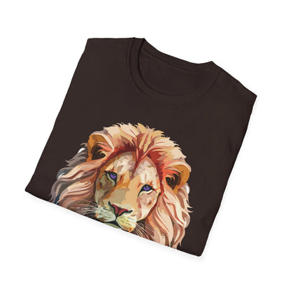Lion Shirt Unisex Animal Tee Ring Spun Cotton Softstyle Tee Gildan