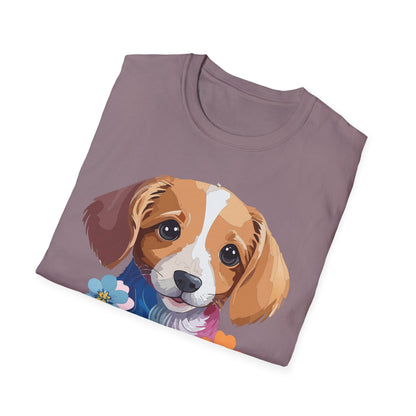 Unisex Dog Shirt Animal Graphic Tee Soft Cotton Gildan 64000