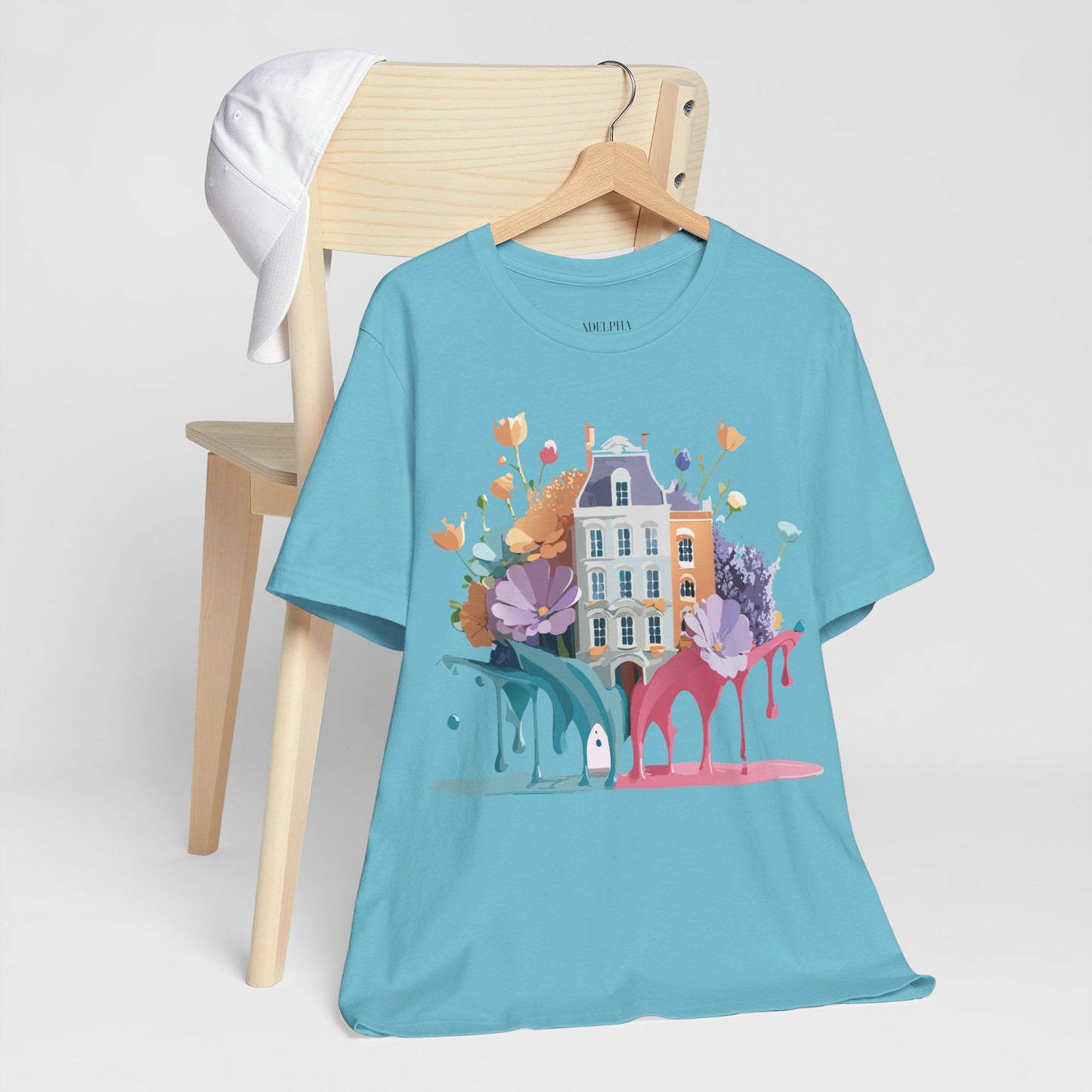 Natural Cotton Tee Shirt - Beautiful Places Collection - Amsterdam