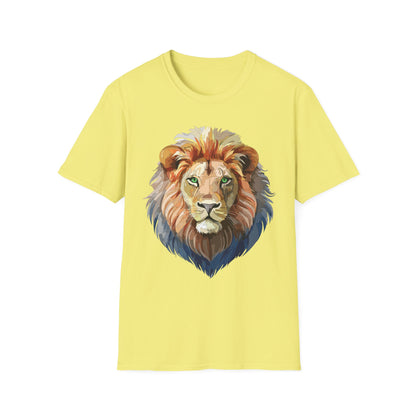 Lion Shirt Unisex Animal Tee Gildan Softstyle 64000 Cotton Comfort