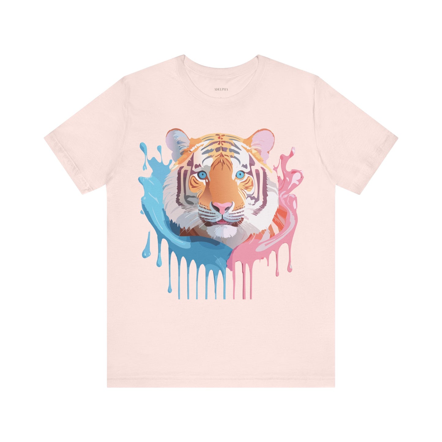 Natural Cotton Tee Shirt with Tiger